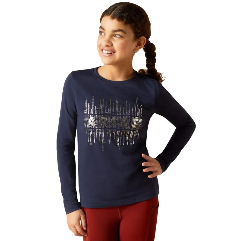 Ariat Youth Glitz T-Shirt - Navy Eclipse